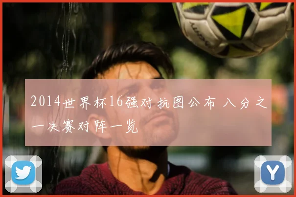 2014世界杯16强对抗图公布 八分之一决赛对阵一览